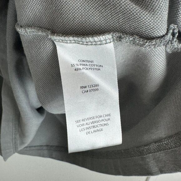 Travis Mathew Golf Polo sz XL Gray with purple/light grey stripe Marbella Golf - Picture 5 of 7